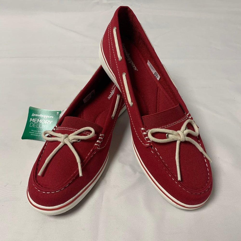 Grasshoppers Womens Augusta Twill Shoe Red